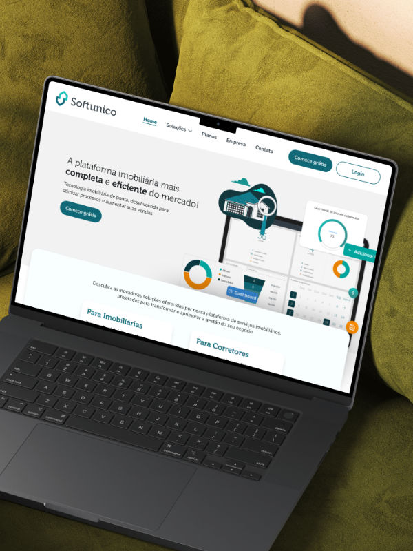 Site do sistema de CRM Imobiliário